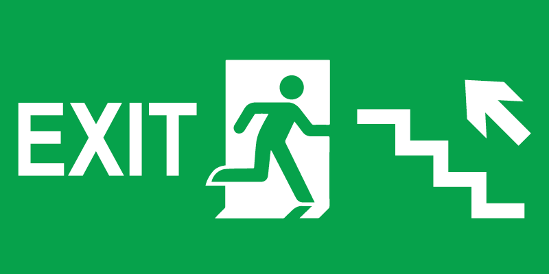 Fire Exit Staircase Up